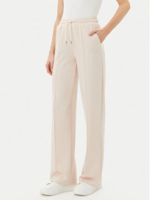 Guess Spodnie dresowe V5RB19 KCOB2 Beżowy Regular Fit