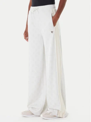 Guess Spodnie dresowe V5YB10 K0282 Écru Relaxed Fit