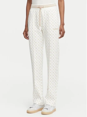 Guess Spodnie dresowe V5YB20 KB212 Kremowy Regular Fit