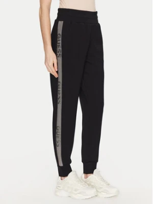 Guess Spodnie dresowe W5RB00 KBYE2 Czarny Regular Fit