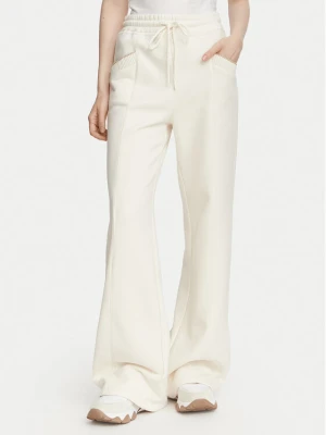 Guess Spodnie dresowe W6YB31 K5319 Kremowy Wide Leg