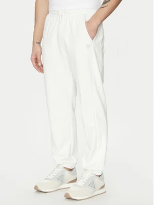 Guess Spodnie dresowe Z5GB06 K6ZS1 Biały Regular Fit