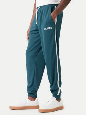 Guess Spodnie dresowe Z6RB13 KD482 Zielony Regular Fit