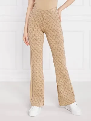 GUESS Spodnie dzianinowe LISE 4G LOGO SWTR