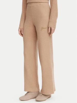 Guess Spodnie dzianinowe O6BB01 Z1147 Brązowy Regular Fit