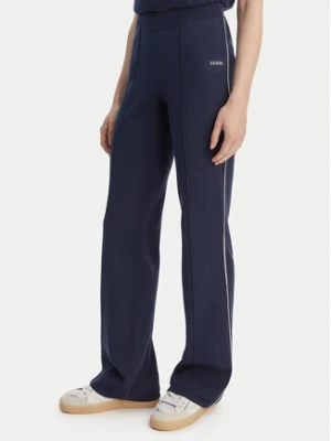 Guess Spodnie dzianinowe V6RB14 Z4642 Granatowy Regular Fit
