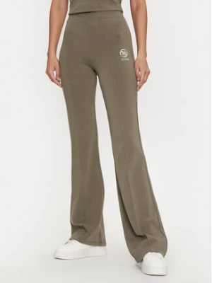 Guess Spodnie materiałowe Elea V4YB01 KCDN0 Brązowy Slim Fit