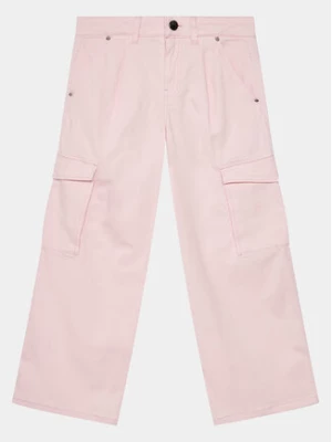 Guess Spodnie materiałowe J4RB14 WEHD0 Różowy Relaxed Fit