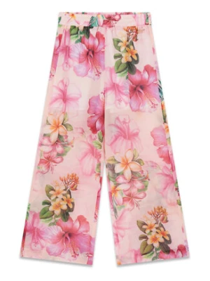 Guess Spodnie materiałowe J6GB01 WA2T0 Różowy Relaxed Fit