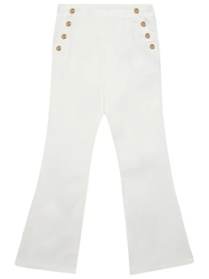 Guess Spodnie materiałowe J6RB09 WF7H0 Biały Bootcut Fit