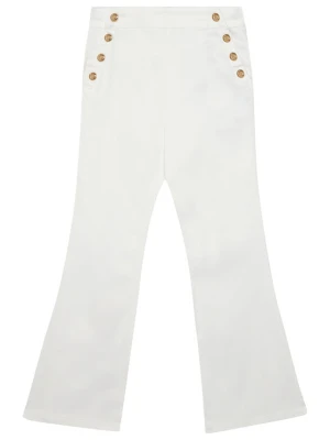 Guess Spodnie materiałowe J6RB09 WF7H0 Biały Bootcut Fit