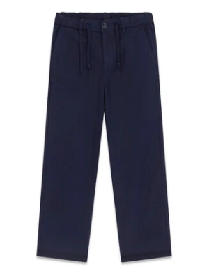 Guess Spodnie materiałowe L6GB02 WHAR0 Granatowy Regular Fit