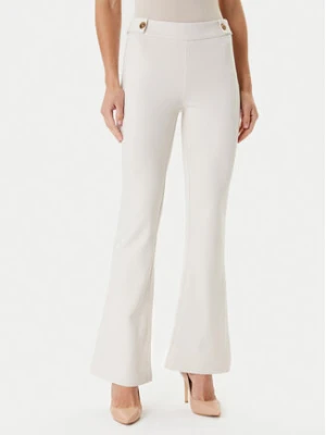 Guess Spodnie materiałowe W5YB0I KCMU2 Écru Regular Fit