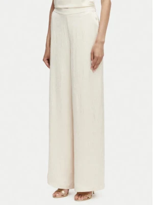 Guess Spodnie materiałowe W6GB2 8W2103 Beżowy jasny Wide Leg