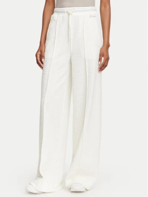 Guess Spodnie materiałowe W6YB13 K4363 Kremowy Relaxed Fit