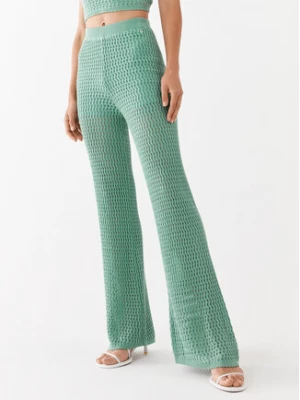 Guess Spodnie materiałowe Yasmina W3GB01 Z2WK0 Zielony Relaxed Fit