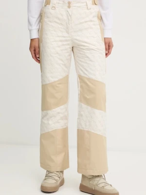 Guess spodnie narciarskie FLORA kolor beżowy W5BB70 W3272