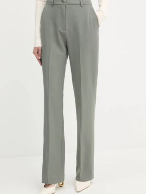 Guess spodnie NEW CARLA damskie kolor zielony proste high waist W5YB00 WH9Y2