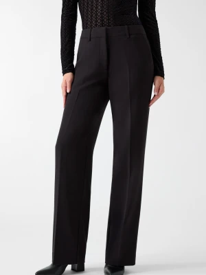 GUESS Spodnie New Joandra | Relaxed fit czarny