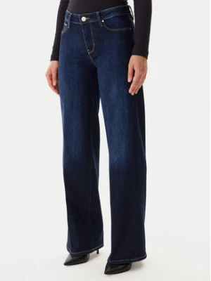 Guess Spodnie palazzo W5BA96 D4U54 Beżowy Wide Leg