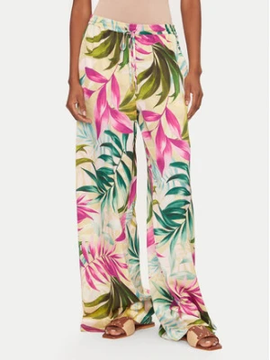 Guess Spodnie palazzo W5GB11 WH9C2 Kolorowy Wide Leg
