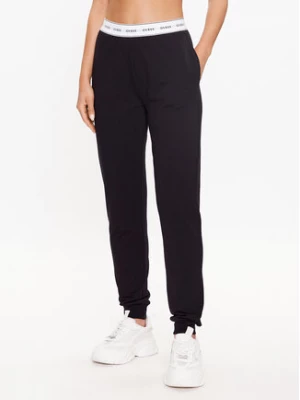 Guess Spodnie piżamowe O3YB00 KBS91 Czarny Regular Fit