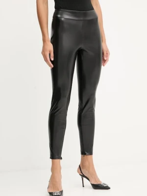Guess spodnie PRESCILLA damskie kolor czarny dopasowane high waist W4BB18 WGIK0