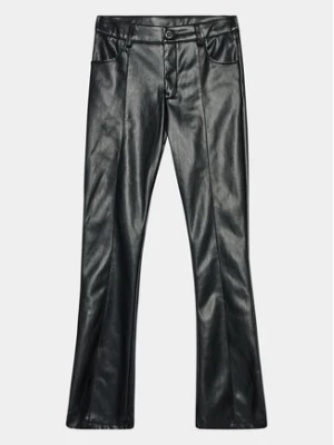 Guess Spodnie skórzane J3BB04 WE8D0 Czarny Regular Fit