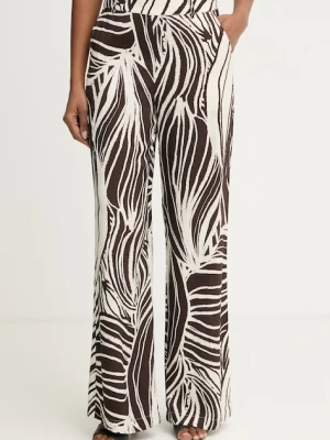 Guess spodnie straight damskie z wiskozy BASTIENNE