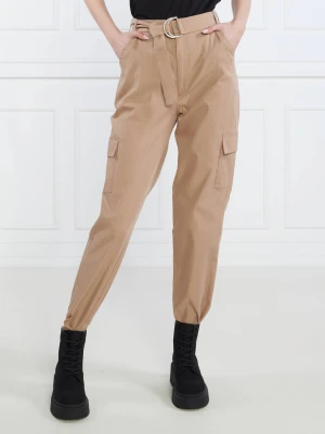 GUESS Spodnie VANESSA | Relaxed fit camel