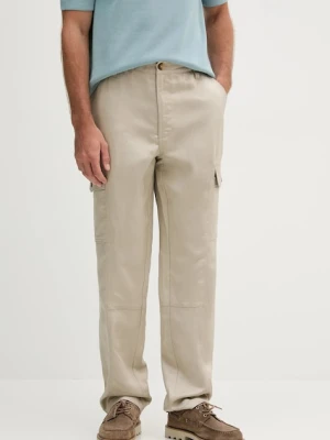 Guess spodnie z domieszką lnu