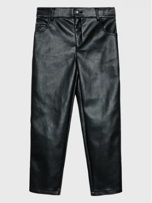 Guess Spodnie z imitacji skóry J3RB17 WF8P0 Czarny Regular Fit