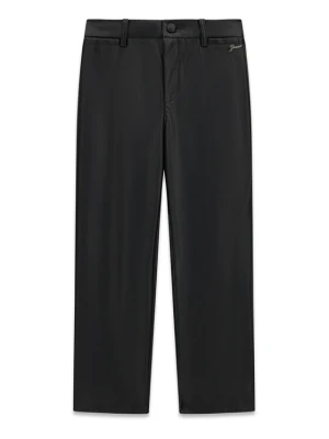 Guess Spodnie z imitacji skóry J6BB11 W3916 Czarny Regular Fit