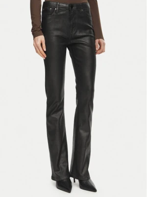 Guess Spodnie z imitacji skóry W6BA0L D2083 Czarny Bootcut Fit