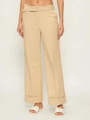 GUESS Spodnie z paskiem | Loose fit