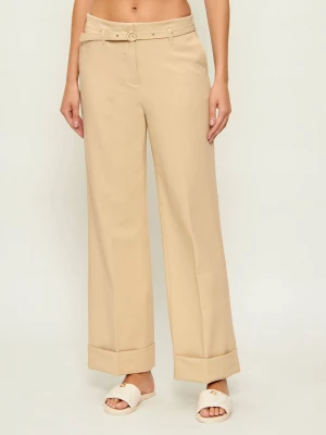 GUESS Spodnie z paskiem | Loose fit