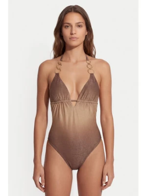 Guess Strój kąpielowy E6GJ13 KF600 Brązowy