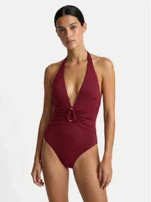 Guess Strój kąpielowy E6GJ16 KF590 Bordowy