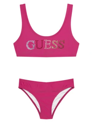 Guess Strój kąpielowy J6GZ28 KCA60 Różowy ciemny