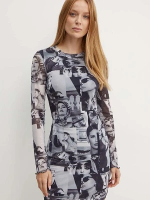Guess sukienka ADRIANA kolor czarny mini dopasowana W4YK83 KBBF2