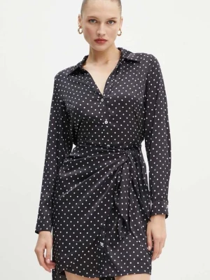 Guess sukienka ALYA kolor czarny mini rozkloszowana W4YK35 WF1T2