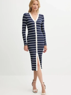 Guess sukienka ANDREA kolor granatowy mini dopasowana W5YK98 Z2YK2