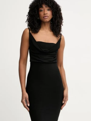 Guess sukienka bodycon z wiskozy ARISA czarny
