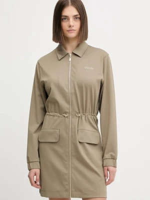 Guess sukienka CARLA kolor zielony mini rozkloszowana V5YK04 KCX42