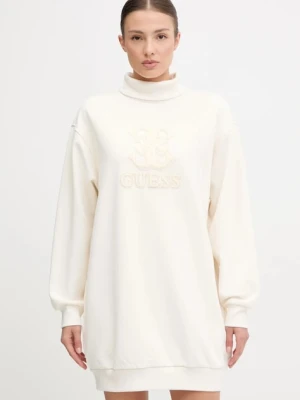 Guess sukienka CARMEN kolor beżowy mini oversize V5YK07 KCX22