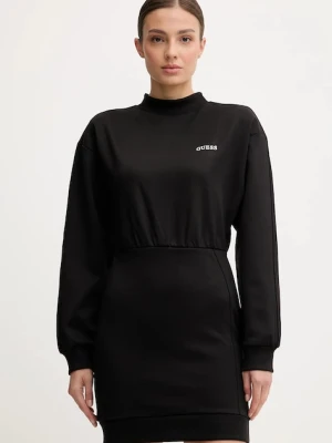 Guess sukienka CARMEN kolor czarny mini prosta V5YK02 KCX22