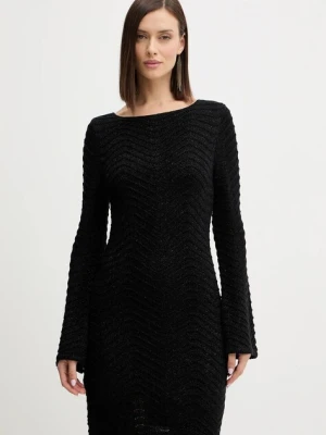 Guess sukienka CHEVRON kolor czarny mini prosta W5BK83 Z0192