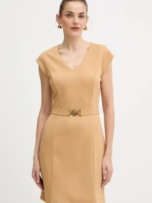 Guess sukienka CHRISSY kolor beżowy mini prosta W5BK21 KCMU2