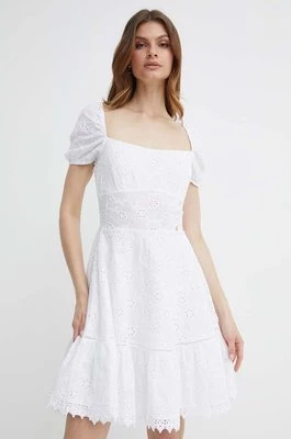 Guess sukienka CLIO kolor biały mini rozkloszowana W4GK50 WG590