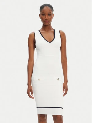 Guess Sukienka codzienna 5RGK99 5640Z Écru Regular Fit
